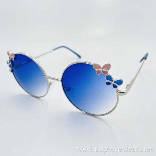 new style Durable kids sunglasses metal frames